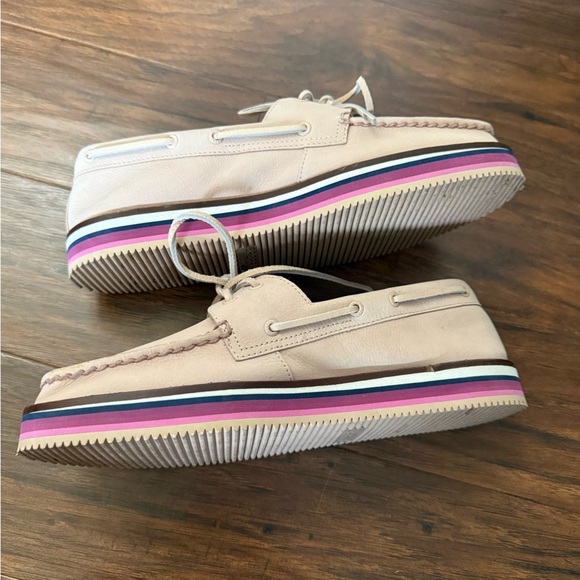 Sperry Pink Platform Boat Shoes-Size 9.5 - Picture 5 of 12